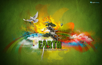 Earth, vector HD wallpaper