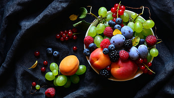 Fruit bowl, Apricot HD wallpaper