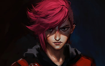Arcane, League of Legends, art, portrait, Arcane character, creative art, League of Legends characters HD wallpaper