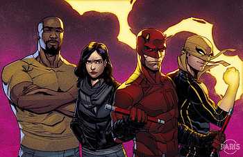 The Defenders Comics Artwork , the-defenders, tv-shows, artwork, deviantart HD wallpaper