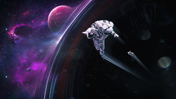 Point Of No Return , astronaut, artist, artwork, digital-art, artstation HD wallpaper