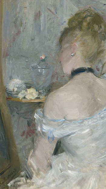 Woman at her toillet, aesthetic, artista, pintura HD phone wallpaper
