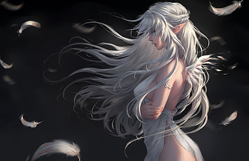 White Angel , angel, fantasy-girls, artist, artwork, digital-art, deviantart HD wallpaper