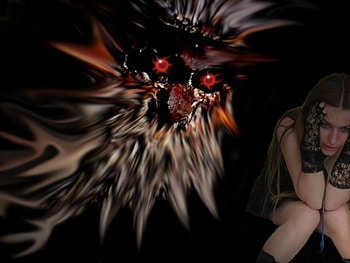 get out of my head, creepy, dark HD wallpaper