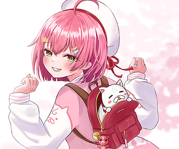 Sakura Miko, hololive, Sakura Miko, Anime, Virtual Youtuber HD wallpaper