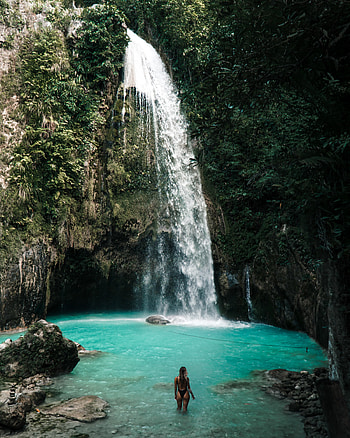 Must-see waterfalls, Cebu Philippines, Caroline Rose Travel, Nature's wonders HD phone wallpaper