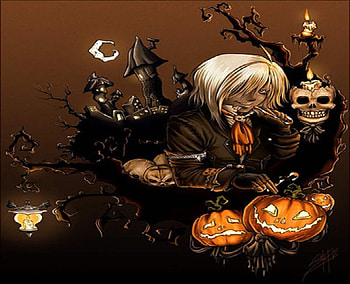 MR. HALLOWEEN, pumpkins, halloween, holiday, abstract, fantasy, autumn HD wallpaper