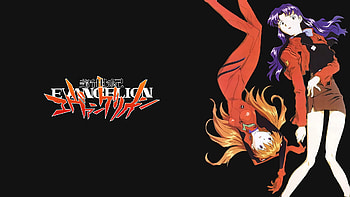 Evangelion black, Misato Katsuragi, Asuka Langley Sohryu, Anime, Neon Genesis Evangelion HD wallpaper
