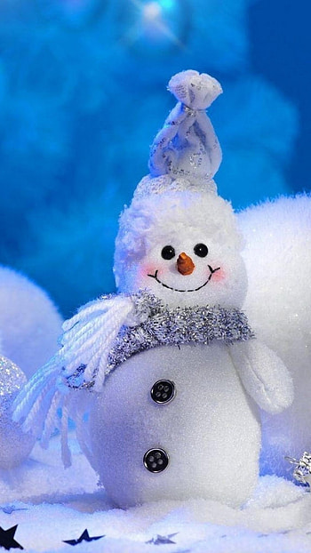 Happy New Year, Snow Man HD phone wallpaper