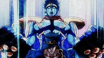 Jojo's Bizarre Adventure, Star Platinum (Jojo's Bizarre Adventure), Anime, Jotaro Kujo HD wallpaper
