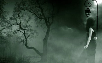 enter the darkness, pretty, dark, emo HD wallpaper