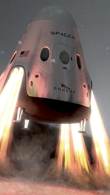 Dragon Capsule, Spaceship HD phone wallpaper