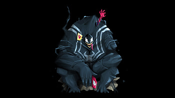 Venom Minimalism Art , venom, superheroes, artwork, digital-art, minimalism, artist, behance HD wallpaper