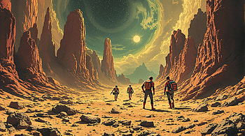 Journey Through the Cosmos: Ultra, space, exploration, landscape, astronaut, Sci Fi HD wallpaper