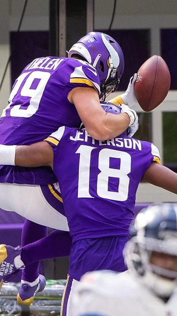 Justin Jefferson, Football Match, Background HD phone wallpaper