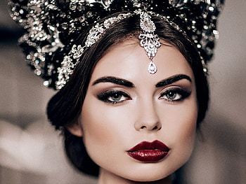beauty, red lips, faces, models, woman, female HD wallpaper
