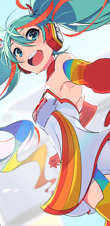 Hatsune Miku — Rainbow Vocaloid , Hatsune Miku, Anime, Vocaloid HD phone wallpaper