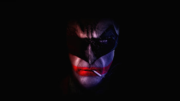 Joker Put On A Phoenix Face , joker, supervillain, superheroes, artist, artwork, digital-art, dark, black, artstation HD wallpaper