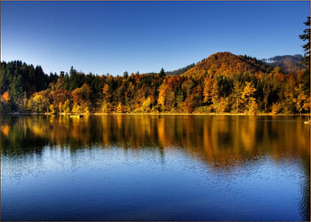 Reflection, graphy, autumn, sky, beautiful, nature, water, lake HD wallpaper