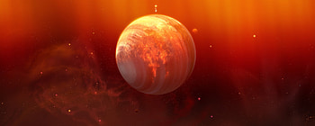 Gas Giants, orange planet, alien world, red planet, alien planet HD wallpaper