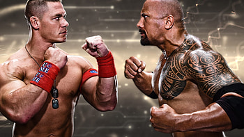 John Cena vs The Rock, Wrestling HD wallpaper