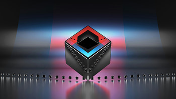 Aura Box Red And Blue, red, box, blue, abstract, artwork, art, digital-art, artist HD wallpaper