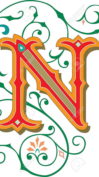 N Letter, Beautiful Design HD phone wallpaper