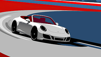 Porsche Artistic Art , porsche, cars, artist, artwork, digital-art HD wallpaper