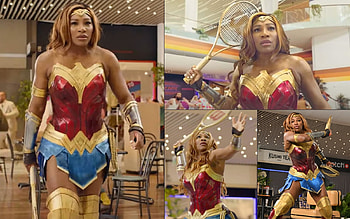 Serena Williams as Wonder Woman, Serena Williams, WW, Wonder Woman, tennis players HD wallpaper