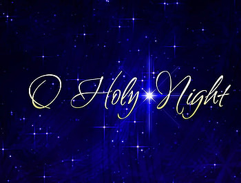 O Holy Night, blue, message, Christmas, sky, stars HD wallpaper