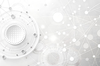white technology abstract, technology, white, Abstract, circle, minimalist HD wallpaper