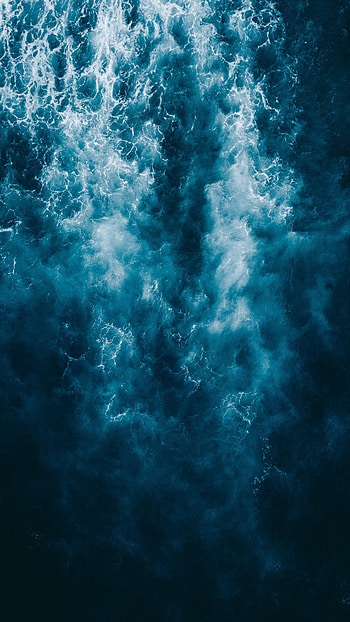 Nature, Water, Sea, Waves, View From Above HD phone wallpaper