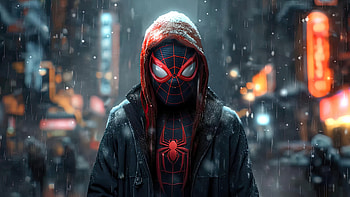 Iconic Miles Morales Art, miles-morales, spiderman, superheroes, artwork, art, ai, digital-art, deviantart HD wallpaper