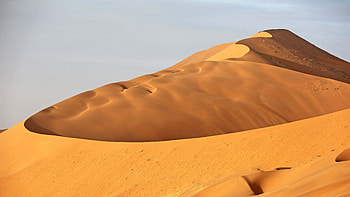 Desert Dune Sand In Blue Sky Background Nature HD wallpaper