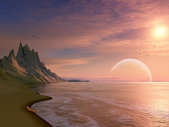 THE LAST SUNSET, SUNSET, SKY, BEACH, OCEAN HD wallpaper