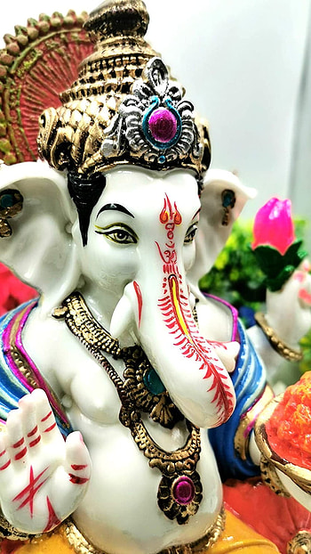 Ganpati, laavin, devotional, bhakti, god HD phone wallpaper