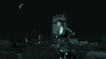 Fallout 3 At Night, fallout 3, at night, fallout, moon HD wallpaper