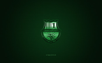 Al Ahli SC, Qatar football club, QSL, green logo, green carbon fiber background, Qatar Stars League, football, Doha, Qatar, Al Ahli SC logo HD wallpaper