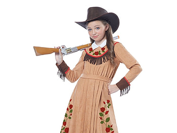 Little cowgirl, halloween, cowgirl, costume, girl, child, copil, hat HD wallpaper