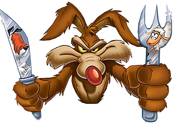 coyote, raider, cartoon, sheep HD wallpaper