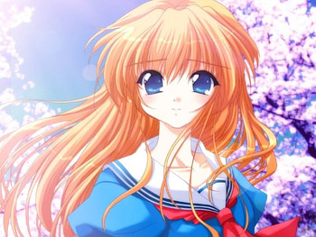 Maiden, uniform, cute, girl, hq, beautiful, anime, pretty, sakura, trees, , school HD wallpaper