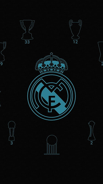 Real Madrid, Beautiful, Blue Logo HD phone wallpaper