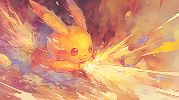 Pikachu – Thunder Burst (Pokémon), Pokemon, Anime, Electric HD wallpaper