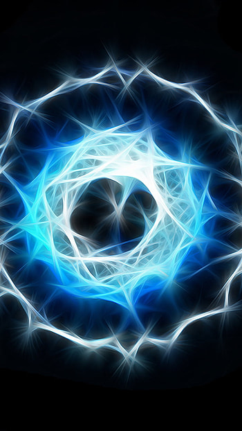 Midnight Fractal Halo — Black Abstract , Abstract, black, abstract black HD phone wallpaper