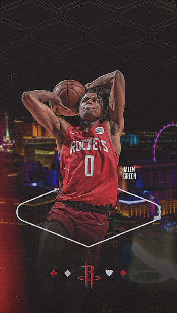 Jalen Green, sports uniform, Rockets, basketball, Rookie, H-Town, Houston Rockets, NBA, Houston HD phone wallpaper