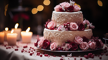 Elegant Wedding Cake, wedding cake HD wallpaper