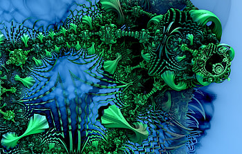 Green Growth, fractal, abstract, 3d, mandelbulb HD wallpaper