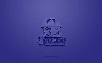 Tulsa Oilers, creative 3D logo, blue background, ECHL, 3d emblem, American Hockey Club, Oklahoma, USA, 3d art, hockey, Tulsa Oilers 3d logo HD wallpaper