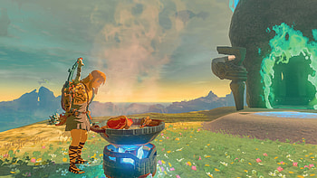 Tears of the Kingdom : Link’s Serene Sunset Moment, The Legend of Zelda: Tears of the Kingdom HD wallpaper