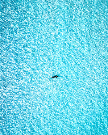 Water, View From Above, Glare, Miscellanea, Miscellaneous, Wavy, Human, Person HD phone wallpaper